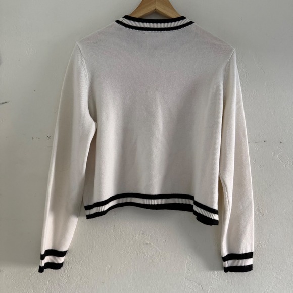 Alice + Olivia The Beatles All You Need Is Love Rorie Wool-Blend Pullover Small - Picture 8 of 8